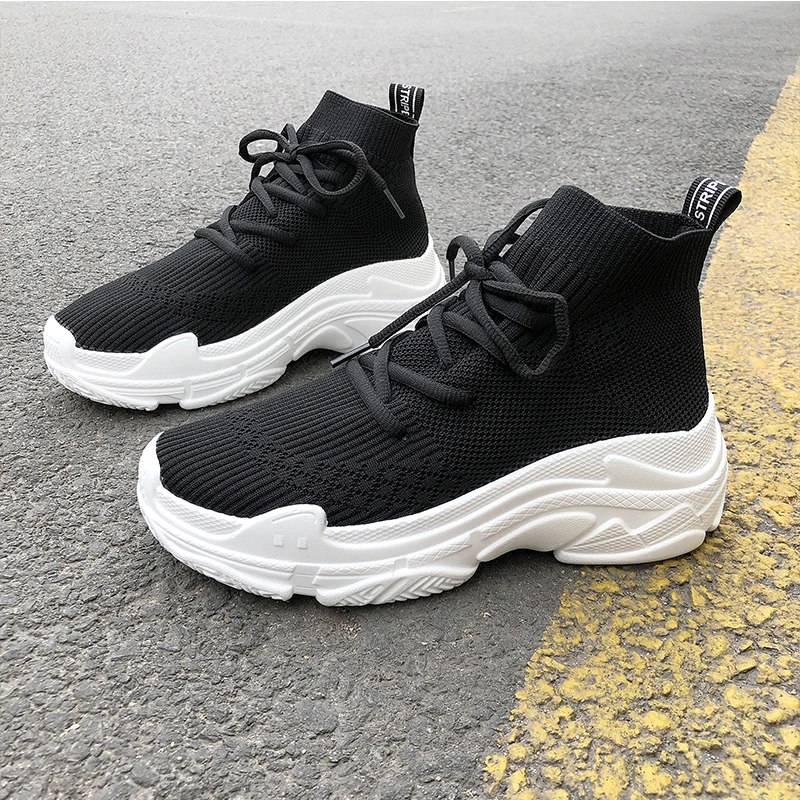 New Breathable Stretch Fabric Socks Outdoor Women Shoes Platform Elastic Sneakers Tenis Feminino Casual Female Shoes A35-71
New Breathable Stretch Fabric Socks Outdoor Women Shoes Platform Elastic Sneakers Tenis Feminino Casual Female Shoes A35-71