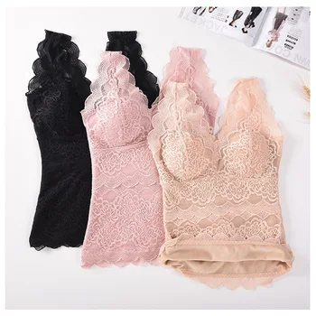 Women Lace Thermal Underwear Winter Slim Body Tops Padded Bra Lifter Warm Vest
Women Lace Thermal Underwear Winter Slim Body Tops Padded Bra Lifter Warm Vest
