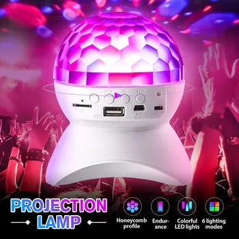 LED Crystal Magic Ball Wireless Bluetooth Speaker Light MP3 Music Crystal Decor Lamp USB Projector Party KTV DJ Bar Car Lighting
LED Crystal Magic Ball Wireless Bluetooth Speaker Light MP3 Music Crystal Decor Lamp USB Projector Party KTV DJ Bar Car Lighting