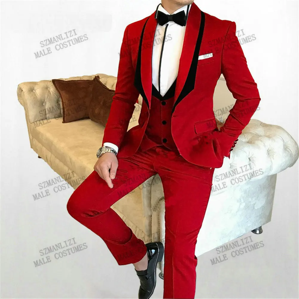 New Design Red Costume Homme Men Suits Business Slim Fit Party Tuxedo Wedding Groom Suits For Men Terno Masculino Blazer 3 Piece
New Design Red Costume Homme Men Suits Business Slim Fit Party Tuxedo Wedding Groom Suits For Men Terno Masculino Blazer 3 Piece