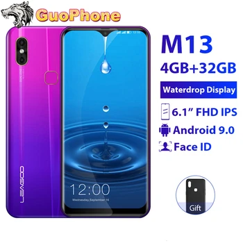 LEAGOO M13 Smartphone 4GB RAM 32GB ROM 6.1" Waterdrop Screen Android 9.0 MTK6761 Quad Core Fingerprint Face ID 4G Mobile Phone
LEAGOO M13 Smartphone 4GB RAM 32GB ROM 6.1" Waterdrop Screen Android 9.0 MTK6761 Quad Core Fingerprint Face ID 4G Mobile Phone