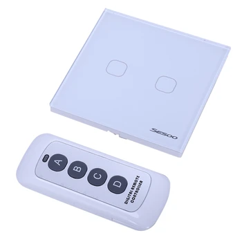 Sesoo Remote Control Press Switch Smart Home Wireless Rf Remote Control Wall Switch Intelligent Switch Control Two Button(Eu Plu
Sesoo Remote Control Press Switch Smart Home Wireless Rf Remote Control Wall Switch Intelligent Switch Control Two Button(Eu Plu