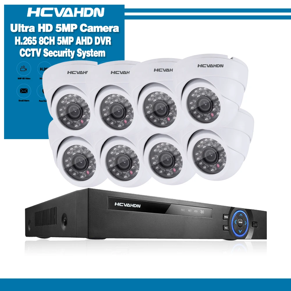 CCTV camera System 8CH 5MP 1944P AHD security Camera DVR Kit CCTV waterproof in / Outdoor home Video Surveillance System 2TB HDD
CCTV camera System 8CH 5MP 1944P AHD security Camera DVR Kit CCTV waterproof in / Outdoor home Video Surveillance System 2TB HDD