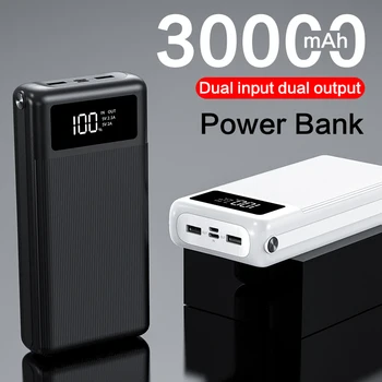 Power Bank 30000mAh Dual USB Fast Phone Charger Quick Charge Portable External Battery Poverbank for iPhone 11 XiaoMi Powerbank
Power Bank 30000mAh Dual USB Fast Phone Charger Quick Charge Portable External Battery Poverbank for iPhone 11 XiaoMi Powerbank