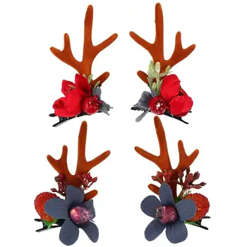 4pcs Christmas Hair Clips Antler Creative Xmas Berry Christmas Head Prop Hairpins Hair Barrettes Headdress for Children
4pcs Christmas Hair Clips Antler Creative Xmas Berry Christmas Head Prop Hairpins Hair Barrettes Headdress for Children