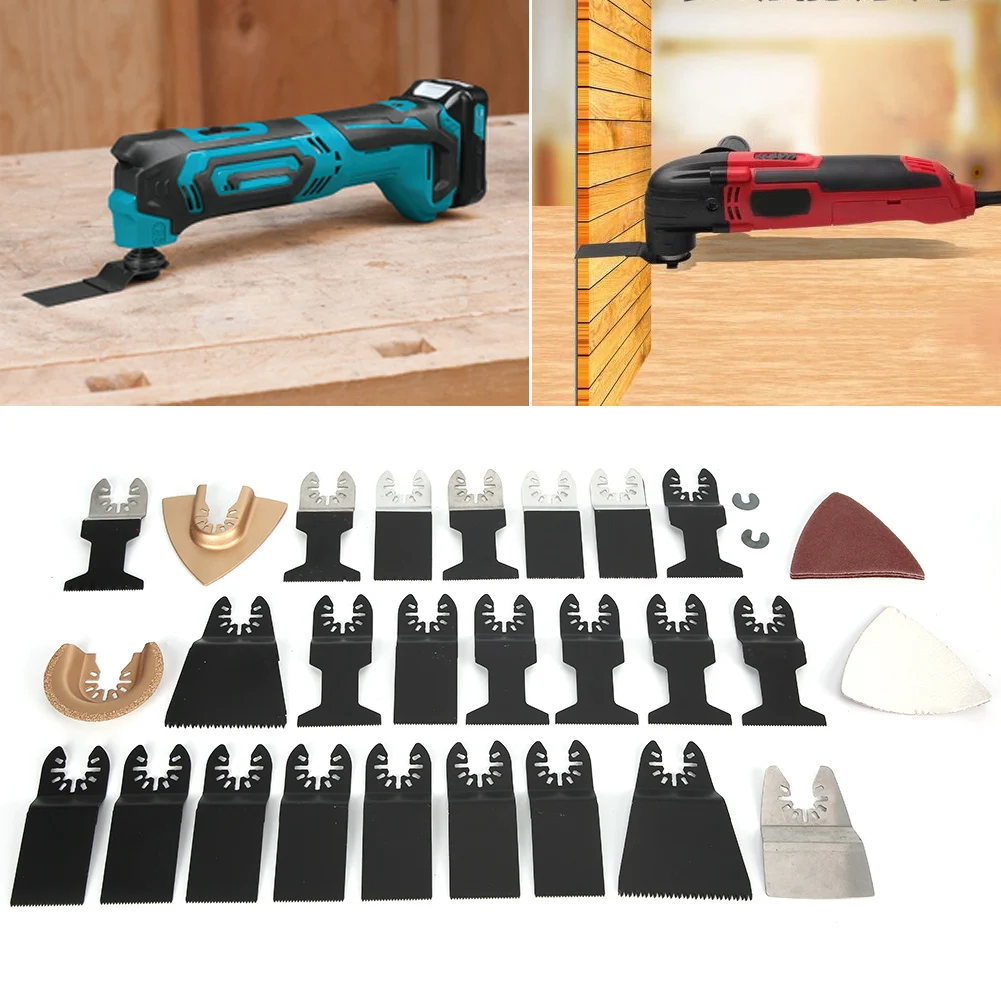 32Pcs Wood Cutting Saw Blades Universal Oscillating Multifunctional High Carbon Steel Cutting Multitool Compatible For Bosch
32Pcs Wood Cutting Saw Blades Universal Oscillating Multifunctional High Carbon Steel Cutting Multitool Compatible For Bosch