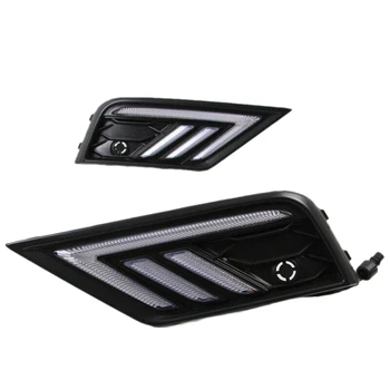 LED Daytime Running Fog Lights Turn Indicator Bumper DRL Fit for Tiguan 2017+ 
LED Daytime Running Fog Lights Turn Indicator Bumper DRL Fit for Tiguan 2017+
