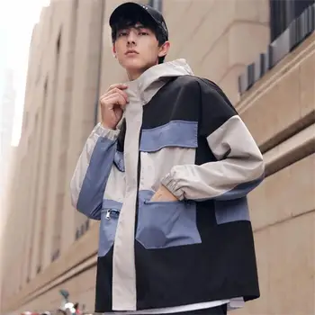New autumn hoodie collared contrasting color blazer hoome jacket fashion streetwear casual functional men coat
New autumn hoodie collared contrasting color blazer hoome jacket fashion streetwear casual functional men coat