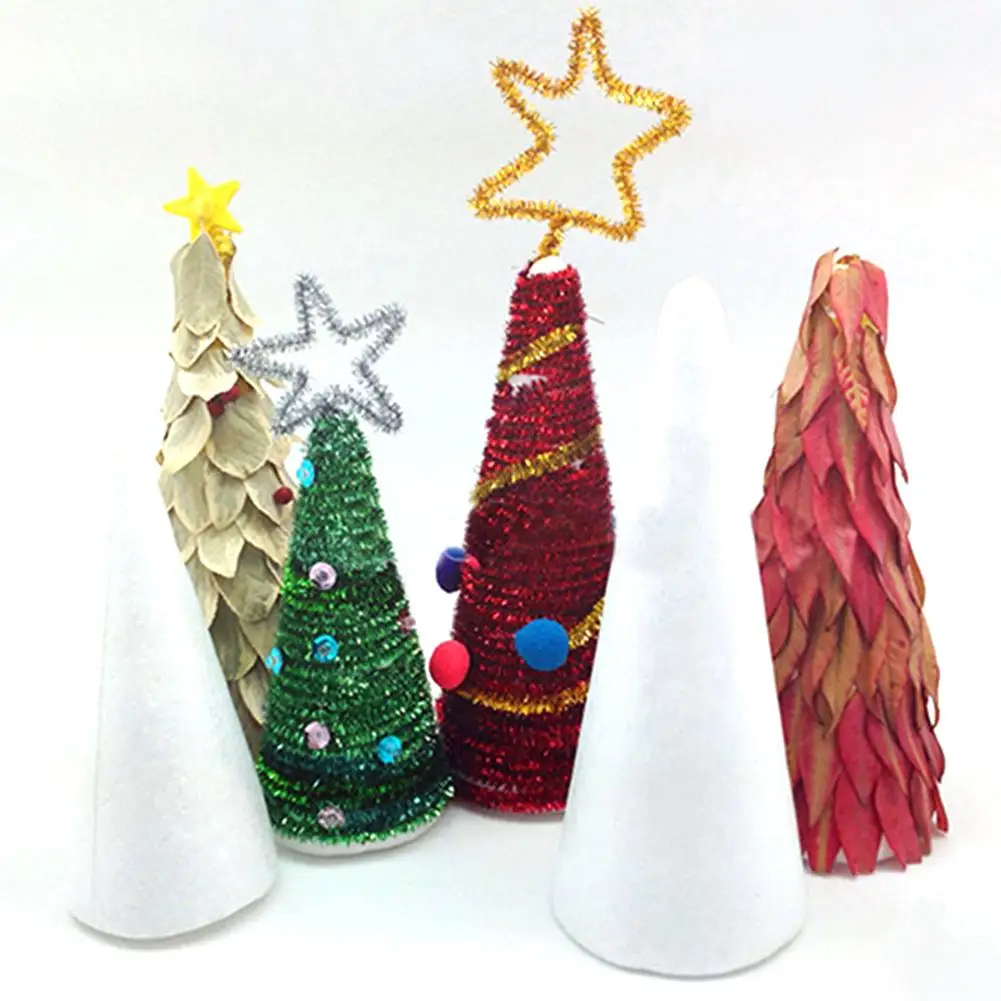 10Pcs 15cm DIY Creative Christmas Tree Foam Stuffed Support Cone Model Craft Decoration
10Pcs 15cm DIY Creative Christmas Tree Foam Stuffed Support Cone Model Craft Decoration