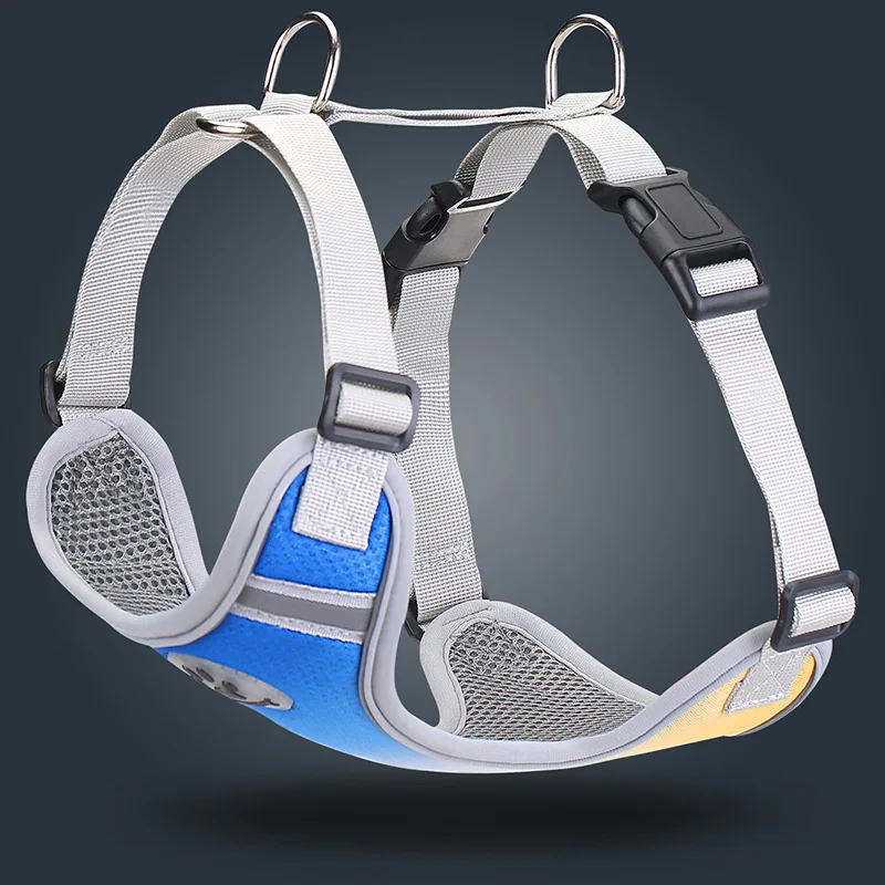 Hot Sale Dog Harness for Large Dogs Breast Strap Gradient Color Double Breathable Mesh Reflective Chest Back Factory Wholesale
Hot Sale Dog Harness for Large Dogs Breast Strap Gradient Color Double Breathable Mesh Reflective Chest Back Factory Wholesale
