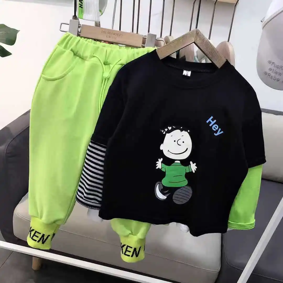 Fashion Baby Boy Clothes Set Stitching T-Shirt + Pants 2PCS Bebe Kids Cartoon Clothing Suit Long Sleeve Spring Autumn 2-6Y
Fashion Baby Boy Clothes Set Stitching T-Shirt + Pants 2PCS Bebe Kids Cartoon Clothing Suit Long Sleeve Spring Autumn 2-6Y