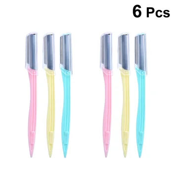 6 Pcs Eyebrow Razors Simple Portable Facial Razor Makeup Tool Set Shaper for Women Girls
6 Pcs Eyebrow Razors Simple Portable Facial Razor Makeup Tool Set Shaper for Women Girls