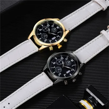 Popular Men's Leather Watch With Calendar Plus Luminous Function Fashion Watch Luxurious Simplicity Wristwatch Reloj Hombre
Popular Men's Leather Watch With Calendar Plus Luminous Function Fashion Watch Luxurious Simplicity Wristwatch Reloj Hombre