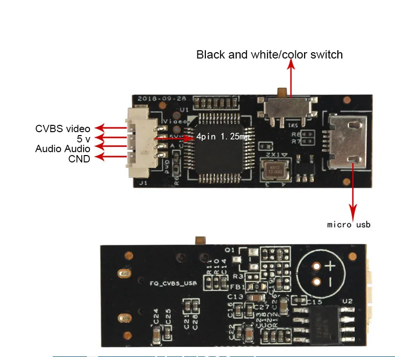 Analog HD Ahd CVBS AV to USB 720p 1080p HD Adapter Board OTG Converter