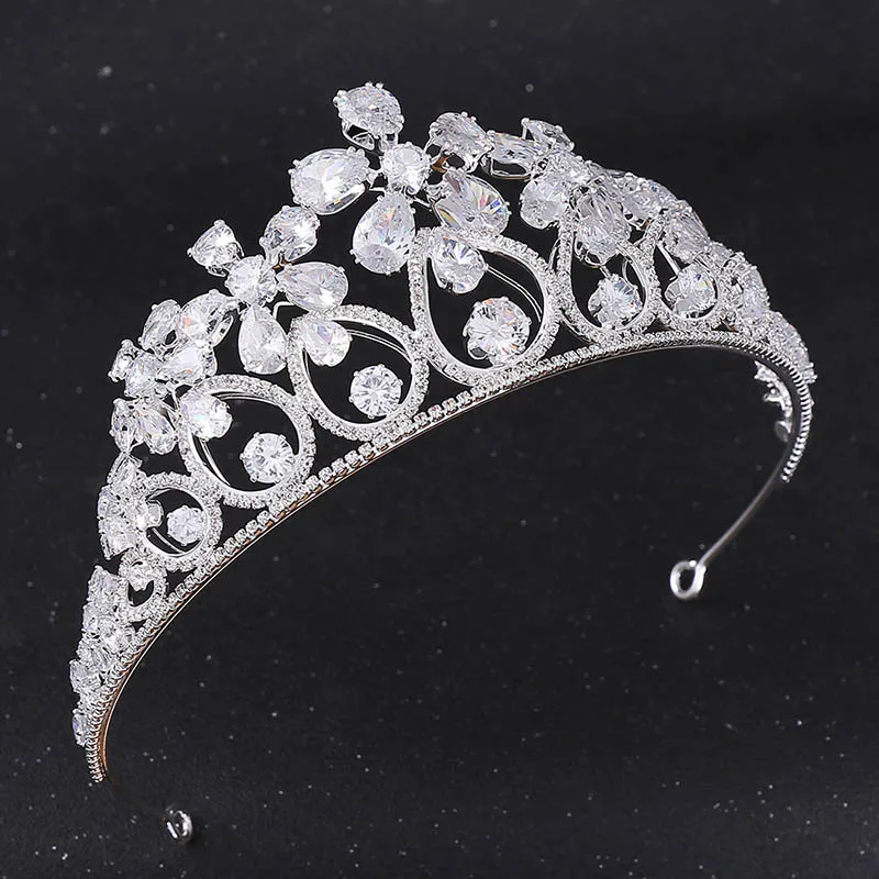 High Fashion Women Girl Birthday Bride Wedding Party Silver Shining Water Drop Flower Crystal Tiaras Crowns de Noiva Headbands 
High Fashion Women Girl Birthday Bride Wedding Party Silver Shining Water Drop Flower Crystal Tiaras Crowns de Noiva Headbands