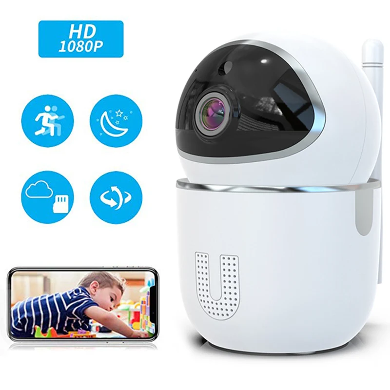 Wireless Smart Wi-Fi Camera 1080P Baby Monitor Auto Tracking Night Vision Home Security Surveillance Mini CCTV Network Cameras
Wireless Smart Wi-Fi Camera 1080P Baby Monitor Auto Tracking Night Vision Home Security Surveillance Mini CCTV Network Cameras