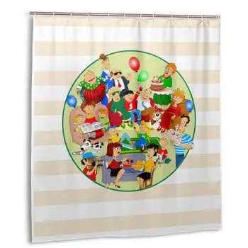 CHARM HOME Time For A Family Gathering Shower Curtain 66x72 In Customized Bathroom Decorative Waterproof Polyester Curtains
CHARM HOME Time For A Family Gathering Shower Curtain 66x72 In Customized Bathroom Decorative Waterproof Polyester Curtains