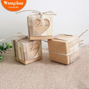 100pcs Kraft Paper Candy Box With Rustic Burlap Twine Wedding Decoration Favors Gift for Guest Vintage Style Wedding Decoration 
100pcs Kraft Paper Candy Box With Rustic Burlap Twine Wedding Decoration Favors Gift for Guest Vintage Style Wedding Decoration