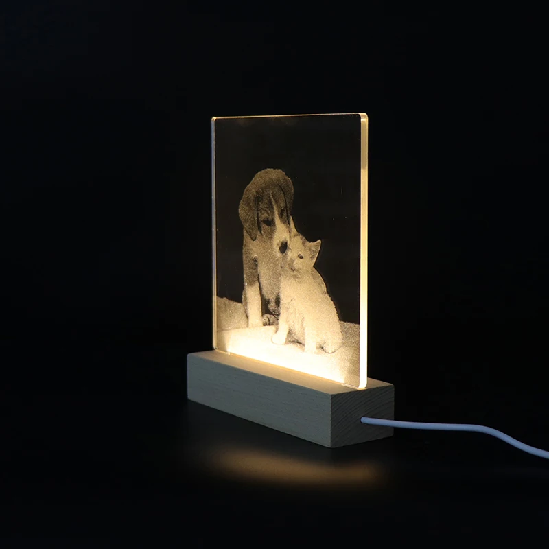 Customization Creative Gift For Kids Night Light 3D Acrylic Sheet LED Wooden Base
Customization Creative Gift For Kids Night Light 3D Acrylic Sheet LED Wooden Base
