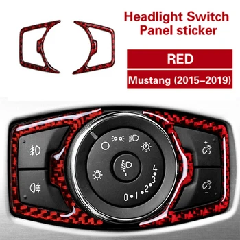 2pcs Real Carbon Fiber Headlight Switch Button Cover Trim High Quality Red Automotive Interior Stickers For Ford Mustang 15-19
2pcs Real Carbon Fiber Headlight Switch Button Cover Trim High Quality Red Automotive Interior Stickers For Ford Mustang 15-19