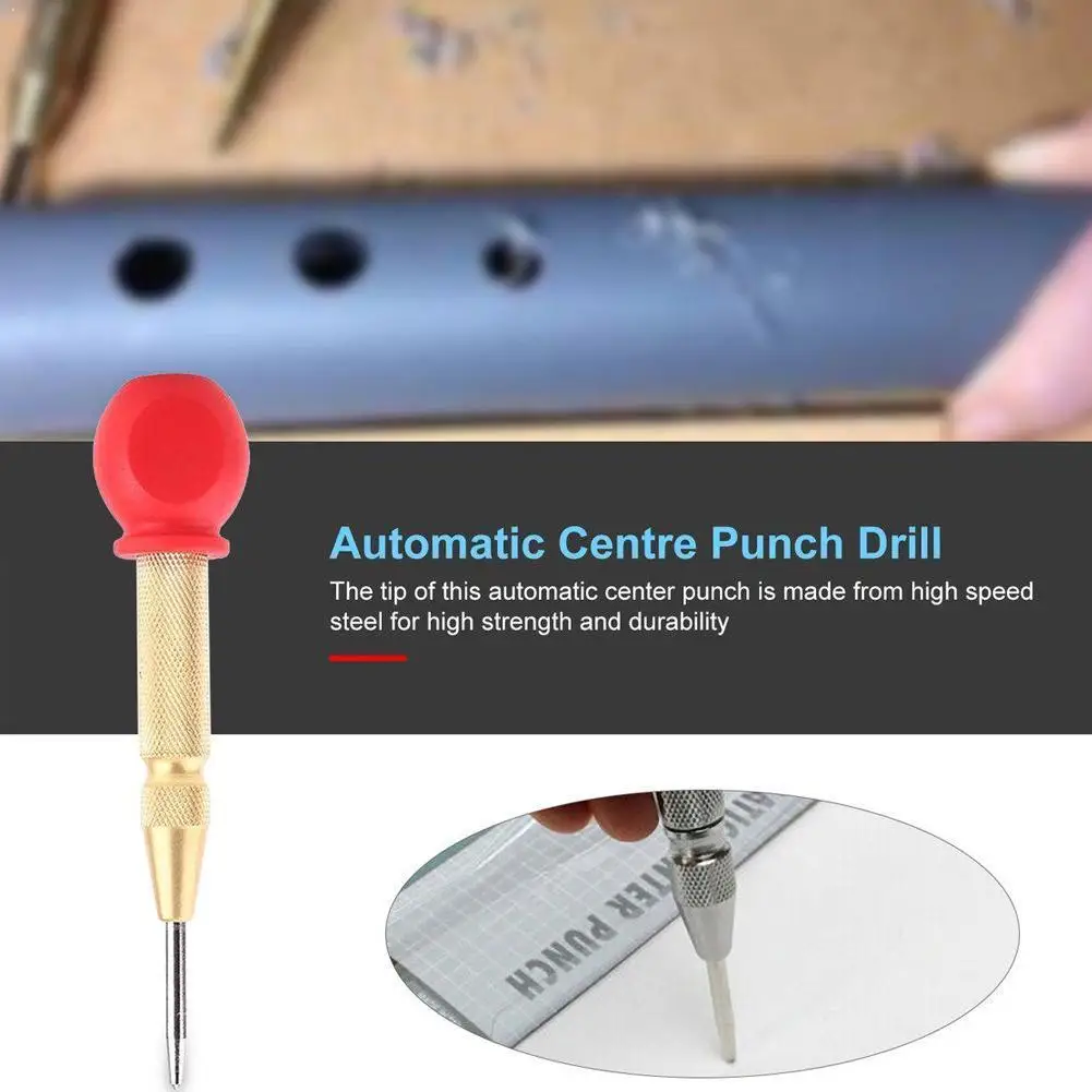 Automatic Center Punch Spring Loaded Marking Hole Carbon Color Body Optional Color/Silver Steel Gold I9K9
Automatic Center Punch Spring Loaded Marking Hole Carbon Color Body Optional Color/Silver Steel Gold I9K9