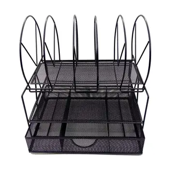 File Holder Rack Innovative Metal Multifunctional Three-layer Desktop File Storage Tray Office Desk Organizer
File Holder Rack Innovative Metal Multifunctional Three-layer Desktop File Storage Tray Office Desk Organizer