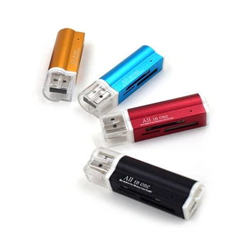 High Speed Memory Card Reader 4 In 1 USB 2.0 Lighter Shape Card Reader Aluminum Alloy Shell Portable Support M2, MS/MS PRO
High Speed Memory Card Reader 4 In 1 USB 2.0 Lighter Shape Card Reader Aluminum Alloy Shell Portable Support M2, MS/MS PRO