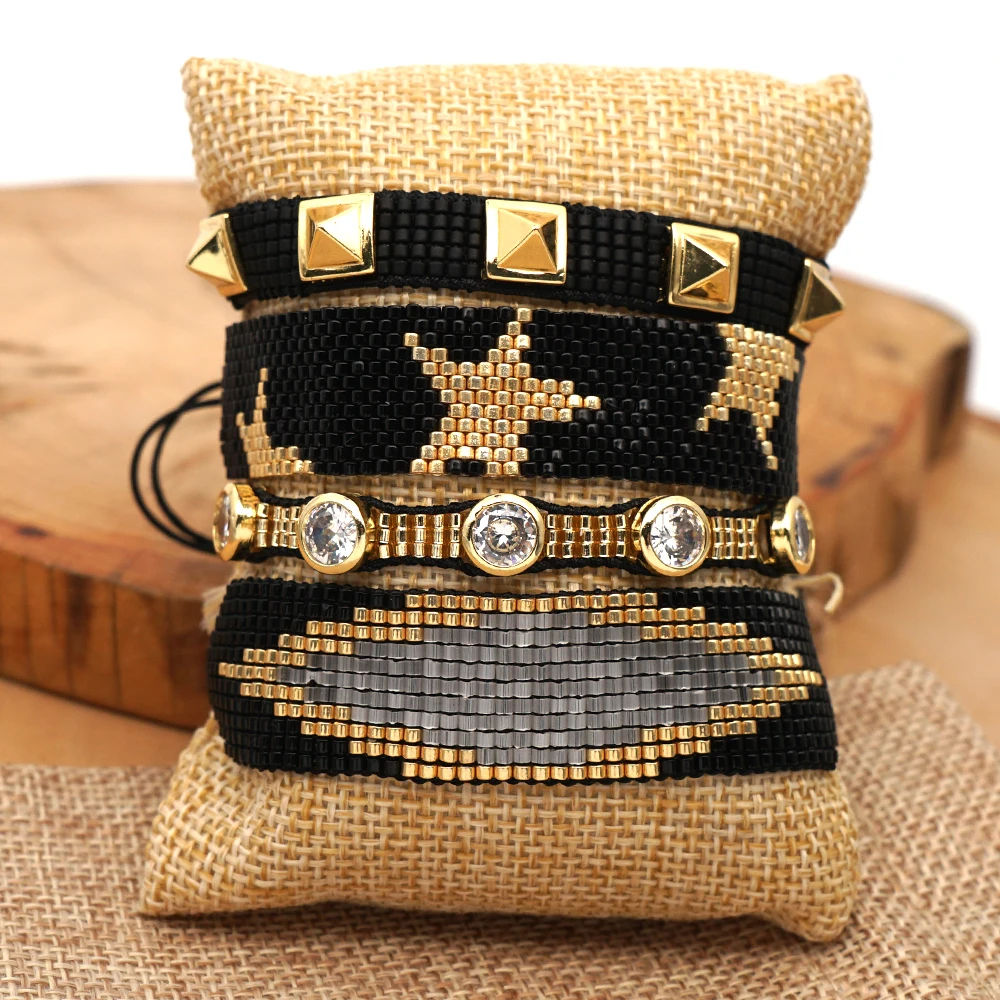 Go2boho MIYUKI Bracelet Black Star Jewelry Rivet Pulseras Mujer Moda 2020 Unique Bracelets Women Handmade Loom Friends Bileklik
Go2boho MIYUKI Bracelet Black Star Jewelry Rivet Pulseras Mujer Moda 2020 Unique Bracelets Women Handmade Loom Friends Bileklik