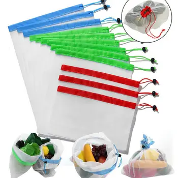 Tofok 15PCS Fruit Vegetables Reusable Mesh Storage Bag Eco-friendly Home Kitchen Drawstring Toys Grocery Shopping Bag Pouch
Tofok 15PCS Fruit Vegetables Reusable Mesh Storage Bag Eco-friendly Home Kitchen Drawstring Toys Grocery Shopping Bag Pouch