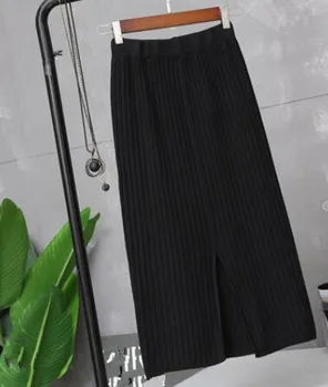 Thickened open-forked knitted half-length skirt with buttocks and one-step skirt for mid-long women and new high-waist wool skir
Thickened open-forked knitted half-length skirt with buttocks and one-step skirt for mid-long women and new high-waist wool skir
