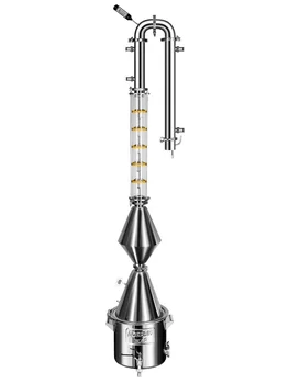 Distiller moonshine machine column type with reflux kind fever absolute VIP cone stainless, heating on the stove
Distiller moonshine machine column type with reflux kind fever absolute VIP cone stainless, heating on the stove