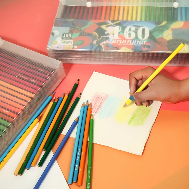 Oily Colored Pencils 160 Colour Wooden Drawing Set 2B Pencil Art Supplies Professional Colored Oil Pencils Painting Station Gift
Oily Colored Pencils 160 Colour Wooden Drawing Set 2B Pencil Art Supplies Professional Colored Oil Pencils Painting Station Gift
