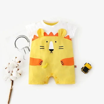 Baby Rompers Cartoon Lion Summer Newborn Boys Girls Jumpsuits Clothes Short Sleeve Toddler Boy Girl Outfits 0-2Y
Baby Rompers Cartoon Lion Summer Newborn Boys Girls Jumpsuits Clothes Short Sleeve Toddler Boy Girl Outfits 0-2Y