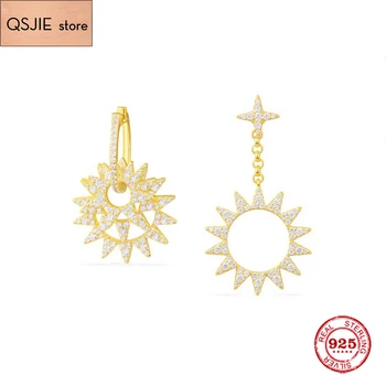 Fashion Charm Sterling Silver Original 1:1 Copy,Asymmetric Sun Pendant Earrings Luxury Jewelry Gift For Female
Fashion Charm Sterling Silver Original 1:1 Copy,Asymmetric Sun Pendant Earrings Luxury Jewelry Gift For Female