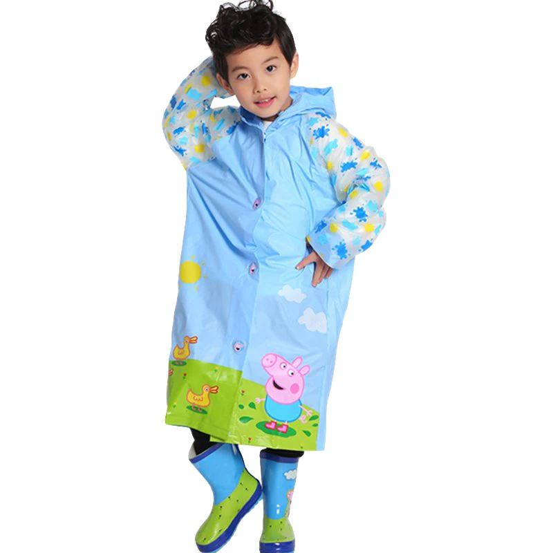 Peppa Pig Cartoon Children Raincoat Anime Figures George Pattern High Quality PVC Boy and Girl Poncho Portable Travel Kid Gift 2
Peppa Pig Cartoon Children Raincoat Anime Figures George Pattern High Quality PVC Boy and Girl Poncho Portable Travel Kid Gift 2