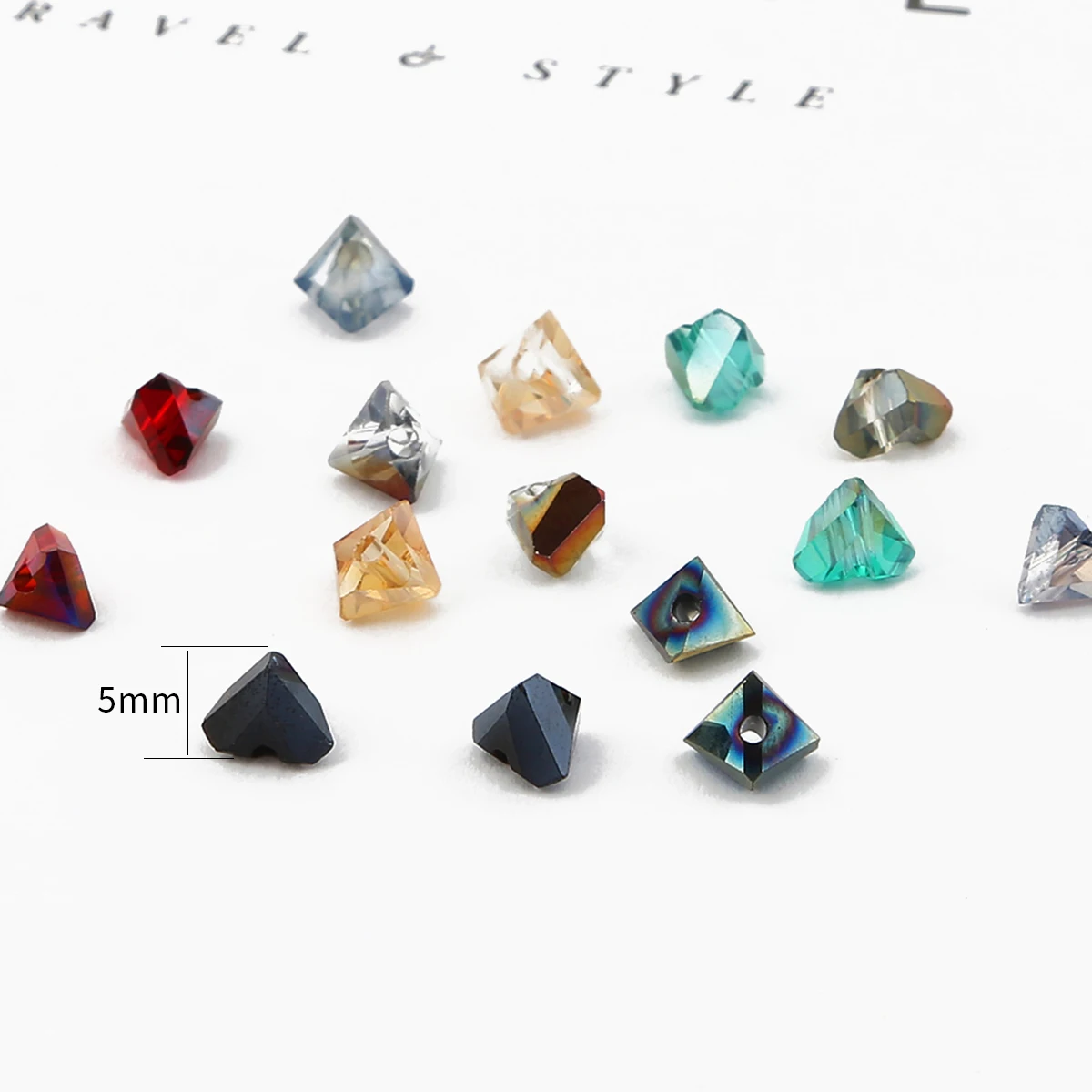 5*6mm 50pcs Color Crystal Beads Triangular Solid Glass Beads For Making Sewing Accessories Clothes Craft Supplie
5*6mm 50pcs Color Crystal Beads Triangular Solid Glass Beads For Making Sewing Accessories Clothes Craft Supplie