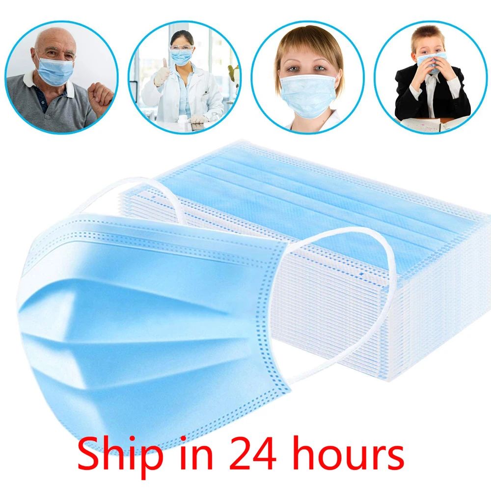 50PCS/10Pcs Protective bacteria anti-virus Mask 3 Layers Dustproof Facial Protective Cover Masks Prevent Maldehyde Masks
50PCS/10Pcs Protective bacteria anti-virus Mask 3 Layers Dustproof Facial Protective Cover Masks Prevent Maldehyde Masks