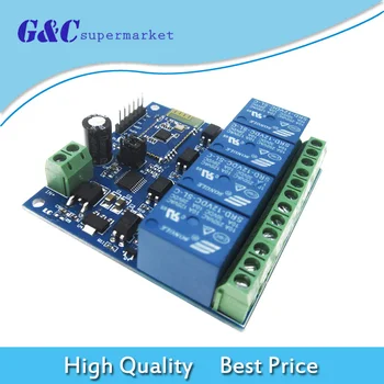 DC 12V 4CH Bluetooth Relay Module Intelligent Home Mobile APP Remote Control diy electronics
DC 12V 4CH Bluetooth Relay Module Intelligent Home Mobile APP Remote Control diy electronics