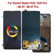 LCD avec cadre pour Xiaomi Mi 9T pro M1903F11G lcd Redmi K20 Pro M1903F11I Affichage Mi9T M1903F10G Redmi K20 M1903F10I Écran Tactile Digitizer Assembly redmi k20pro LCD=