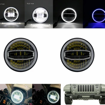 7 Inch LED Headlight Round Led Spotlight Halo Ring Motorcycle Light For Jeep Wrangler Off Road 4x4 Motorcycle 
7 Inch LED Headlight Round Led Spotlight Halo Ring Motorcycle Light For Jeep Wrangler Off Road 4x4 Motorcycle
