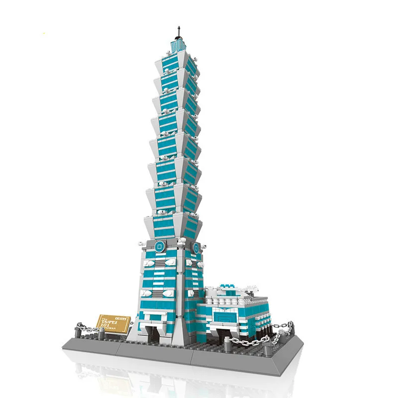 DIY Building Blocks Set Famous Architectural Series Taipei 101 Building Blocks 3D Model Kit Children's Classic Toy Gift
DIY Building Blocks Set Famous Architectural Series Taipei 101 Building Blocks 3D Model Kit Children's Classic Toy Gift