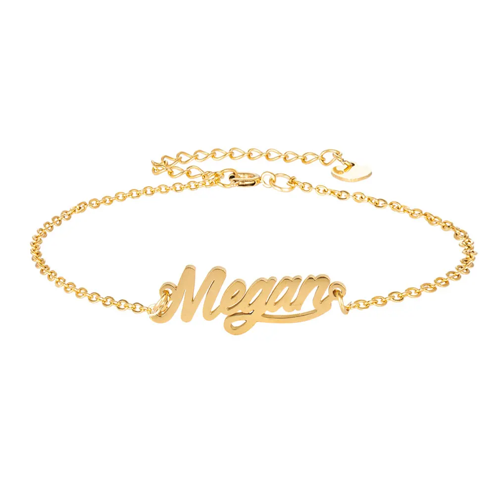 Megan Name Bracelet Women Girl Jewelry Stainless Steel Gold Plated Nameplate Pendant Femme Mother Girlfriend Best Gift
Megan Name Bracelet Women Girl Jewelry Stainless Steel Gold Plated Nameplate Pendant Femme Mother Girlfriend Best Gift