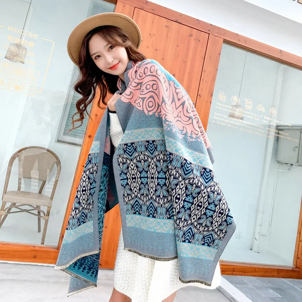 Fashion Winter Warm Long Scarf Women Vintage Flower Print Thick Shawl Stole Office Outdoor Keep Warm 185*65cm
Fashion Winter Warm Long Scarf Women Vintage Flower Print Thick Shawl Stole Office Outdoor Keep Warm 185*65cm