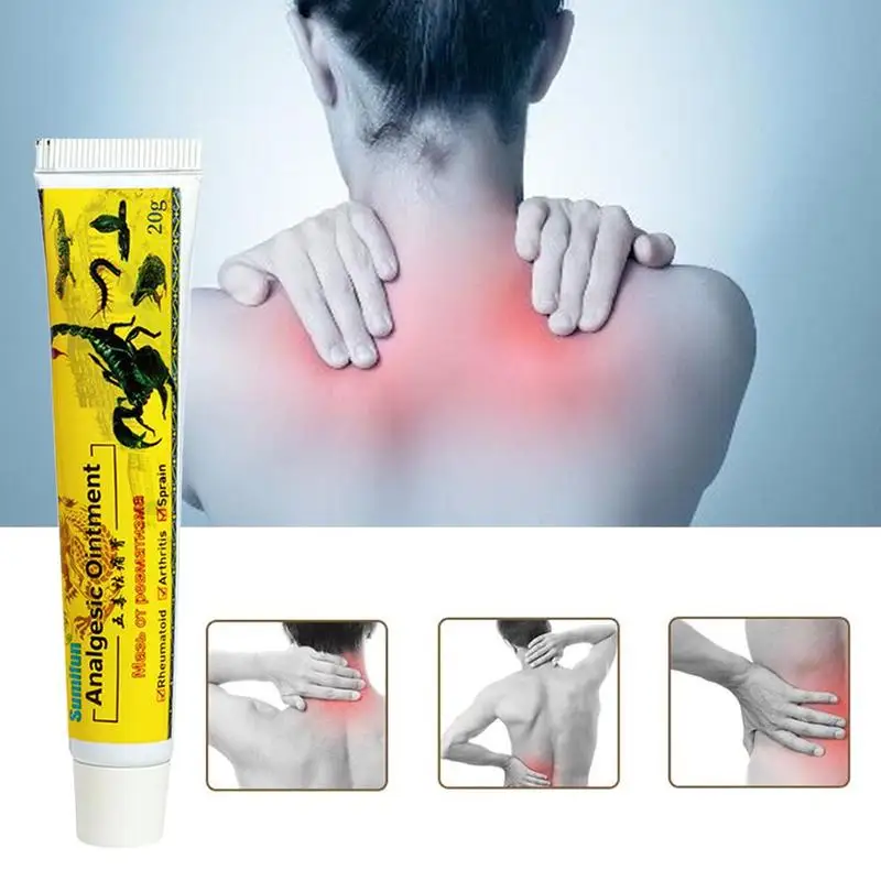 20g New Pain Relief Ointment Scorpion Ointment Herbal Cream For Rheumatoid Arthritis Joint Muscle Rub Medical Plaster
20g New Pain Relief Ointment Scorpion Ointment Herbal Cream For Rheumatoid Arthritis Joint Muscle Rub Medical Plaster