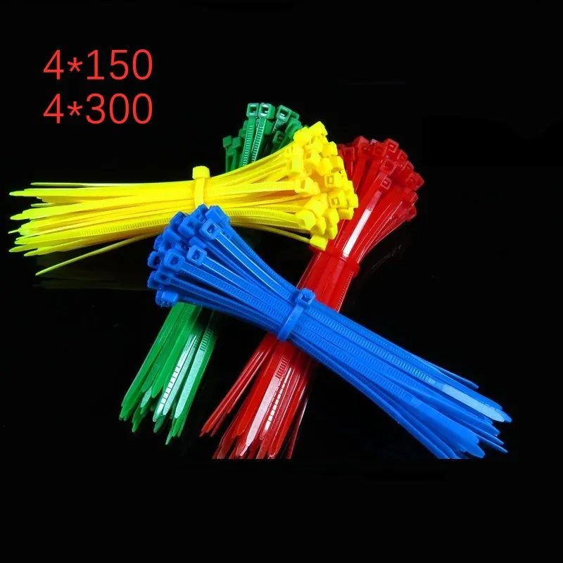 100Pcs 6 Colors 4x150 4x300 Cable Tie Self-Locking Nylon Cable Tie Cable Tie Fixing Used For Wire And Cable Finishing
100Pcs 6 Colors 4x150 4x300 Cable Tie Self-Locking Nylon Cable Tie Cable Tie Fixing Used For Wire And Cable Finishing