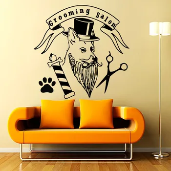 Creative Grooming Salon Wall Sticker Dog With Hat Paw Print Scissors Home Decor Pets Shop Wall Decals Kids Room Wallpaper
Creative Grooming Salon Wall Sticker Dog With Hat Paw Print Scissors Home Decor Pets Shop Wall Decals Kids Room Wallpaper
