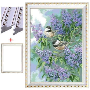 ARMYQZ framed Tit and lilac cross stitch bag big bloom cloth cotton thread embroidery 5DDIY round diamond diamond painting
ARMYQZ framed Tit and lilac cross stitch bag big bloom cloth cotton thread embroidery 5DDIY round diamond diamond painting