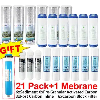Warmtoo 22Pcs/Set 3+2 Water Filters System Reverse Osmosis Filter Replacement Set Home Kitchen Water Purifing Membrane
Warmtoo 22Pcs/Set 3+2 Water Filters System Reverse Osmosis Filter Replacement Set Home Kitchen Water Purifing Membrane