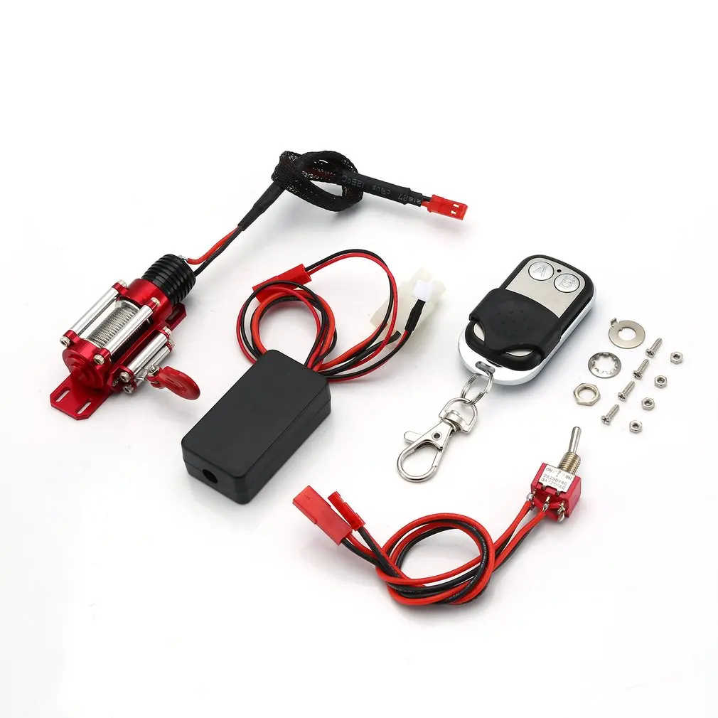 RC Car Metal Winch with Wireless Remote Controller Receiver for 1:10 Axial SCX10 D90 Traxxas HSP Redcat RC4WD RC Crawler Truck
RC Car Metal Winch with Wireless Remote Controller Receiver for 1:10 Axial SCX10 D90 Traxxas HSP Redcat RC4WD RC Crawler Truck