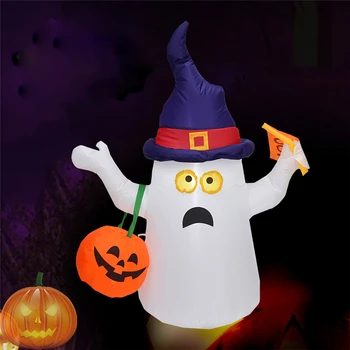 150cm Halloween Party LED Light Inflatable Ghost Pumpkin Stand Outdoor Horror Props Halloween Event Party Decorations
150cm Halloween Party LED Light Inflatable Ghost Pumpkin Stand Outdoor Horror Props Halloween Event Party Decorations